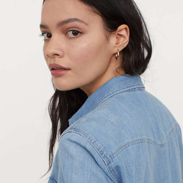 cute denim shirts for womens