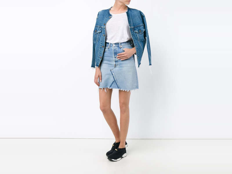 best denim skirts