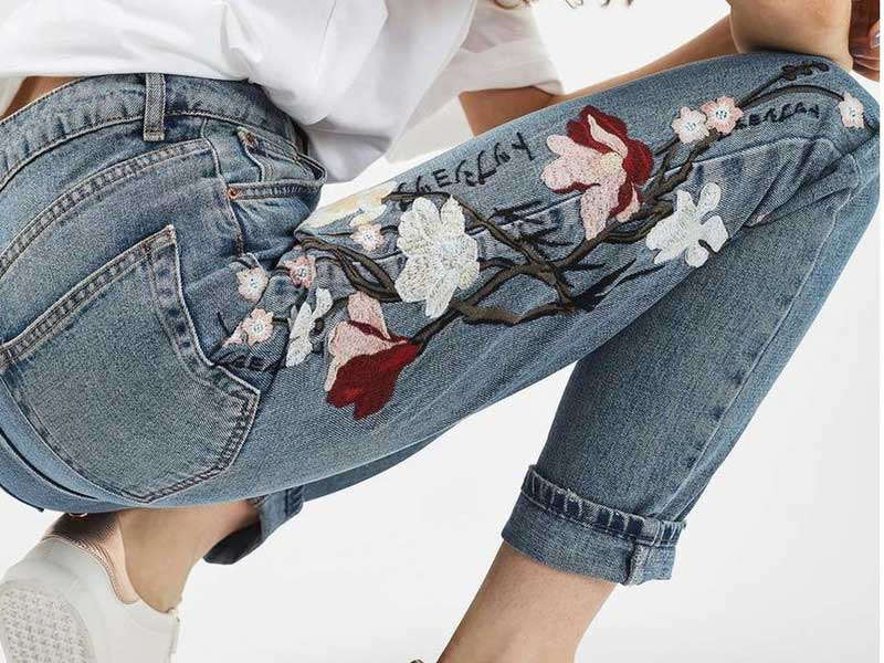 hudson embroidered jeans