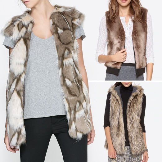 fur vest zara