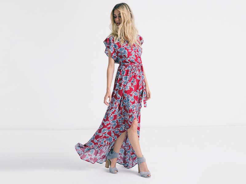floral maxi top