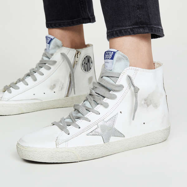 ladies high top sneakers