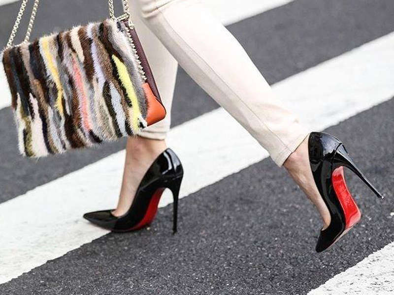 comfortable black work heels