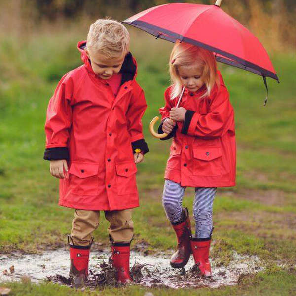 kids raincoat and boots