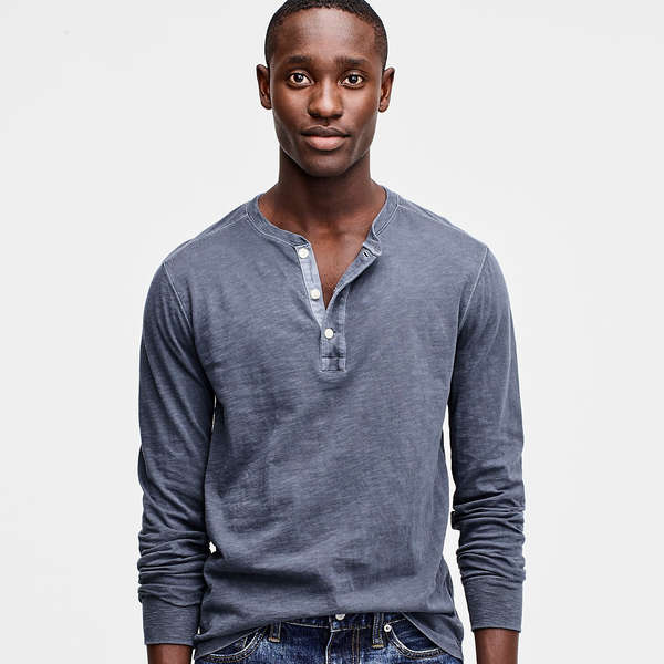 athletic henley shirt