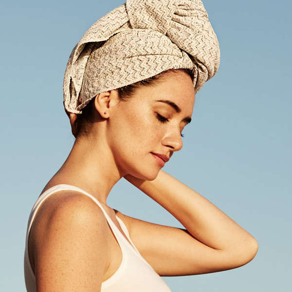Image result for hair towel into the gloss