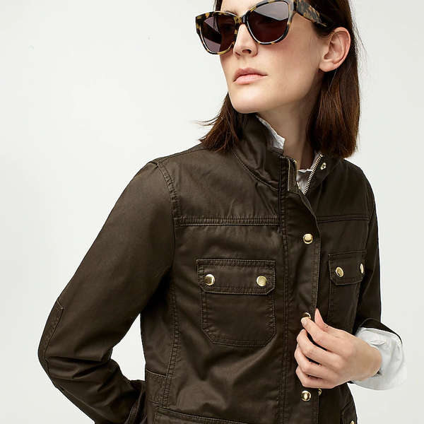 ASTR the label Womens Jessie Military Embroidered Utility Jacket