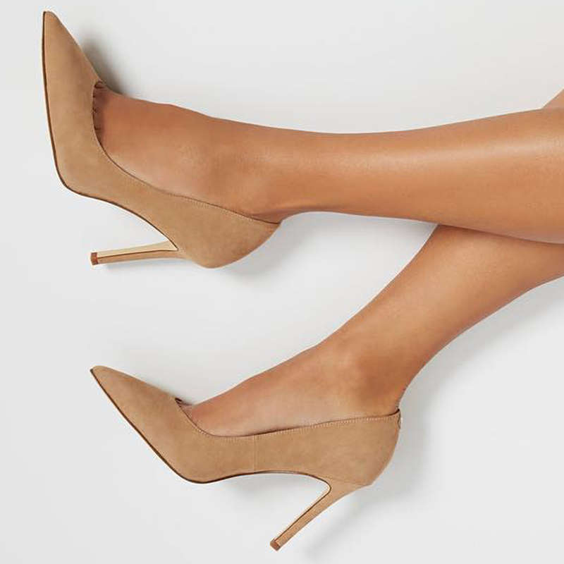 nude work pumps