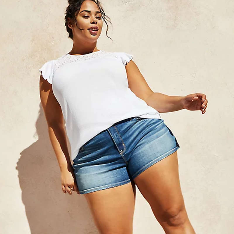 Alle slags Forbrydelse fængelsflugt Top 10 Plus Size Denim Shorts | Rank & Style