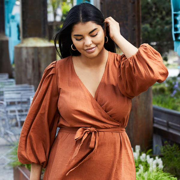 plus size casual dresses with sleeves