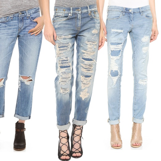 best ripped boyfriend jeans