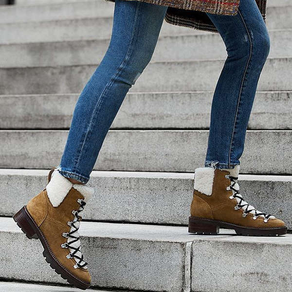 Sheepskin Inc Womens Genuine Leather Boots 
