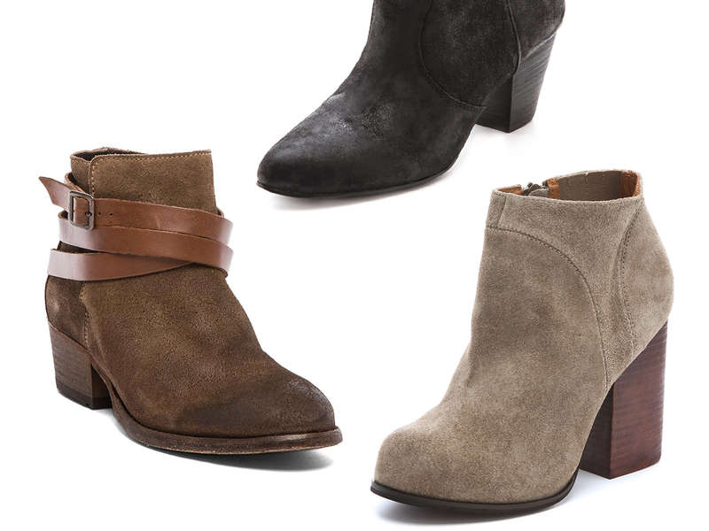 suede booties in summer