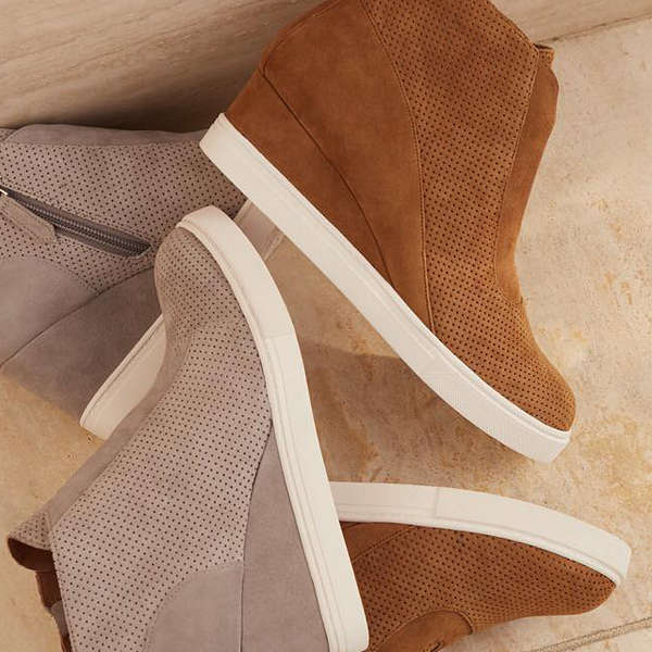 women fashion stylish wedge sneakers