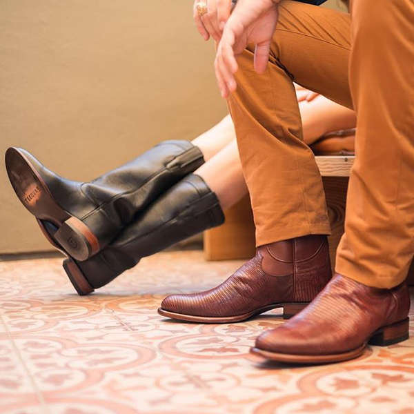 chinos and cowboy boots