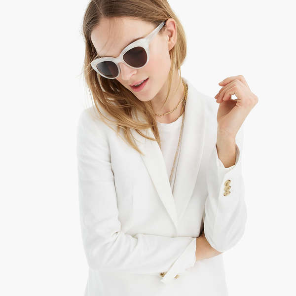 white blazer top