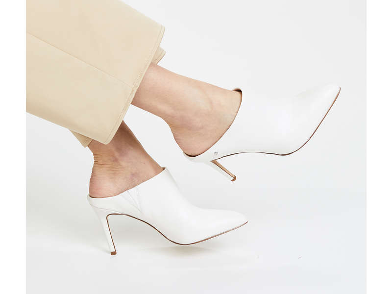 white heels for work