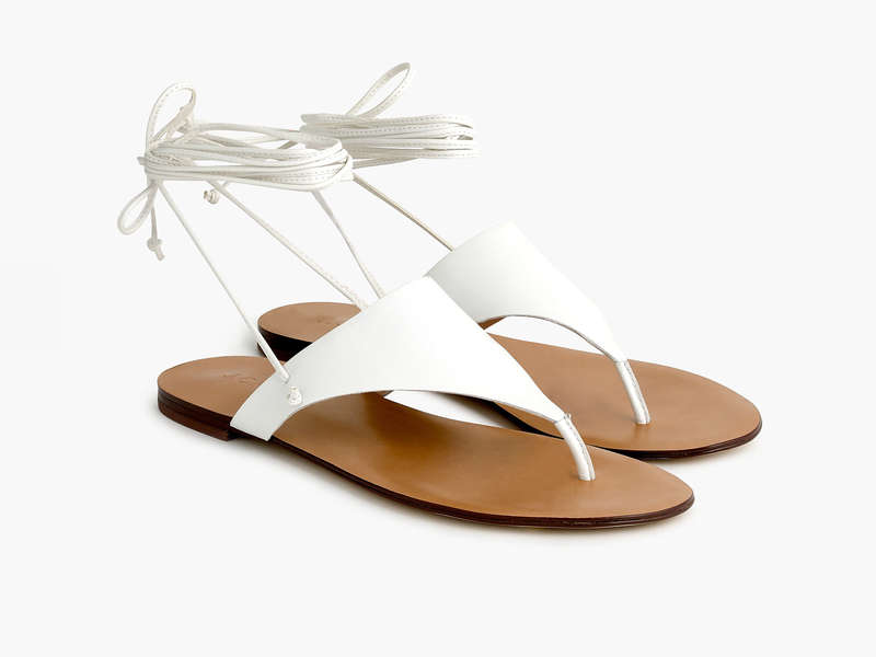 beautiful white sandals