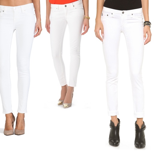 petite white skinny jeans