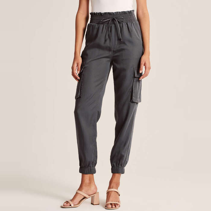dressy joggers with heels