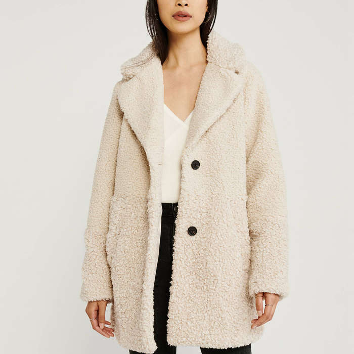 sherpa jacket long