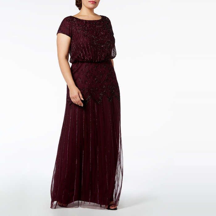 full figured evening gowns