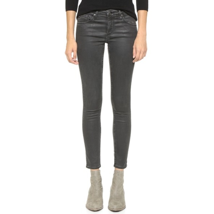 black coated denim
