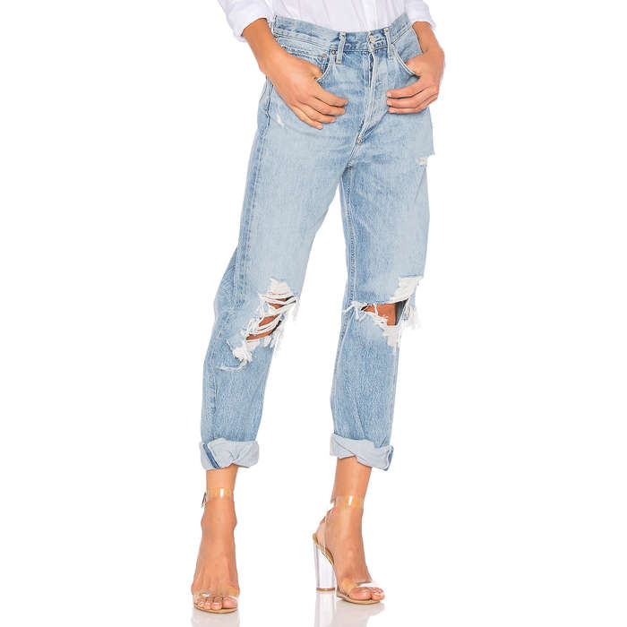 low rise loose fit women's jeans