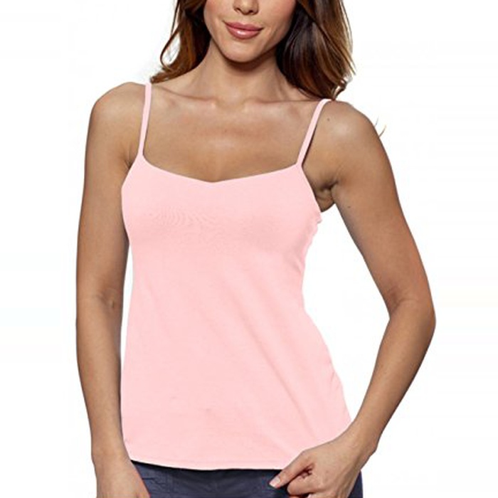 tops with built in bra uk