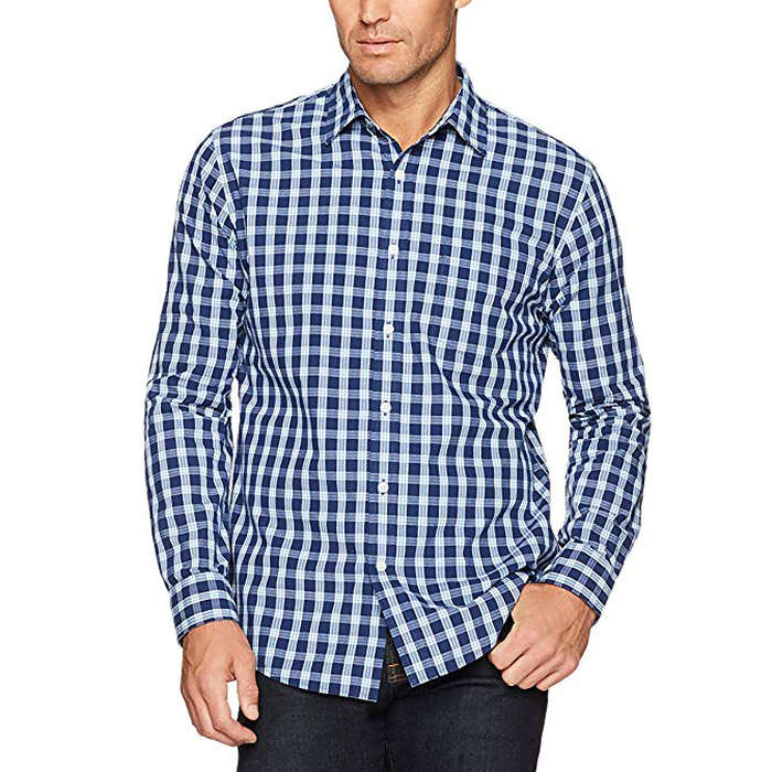 Essentials Mens Regular-fit Long-Sleeve Denim Shirt