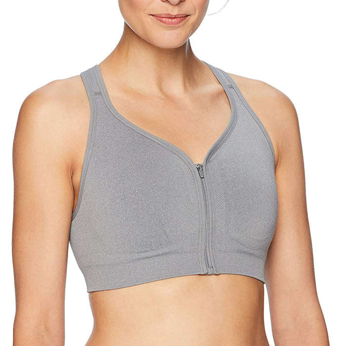 Danskin Zip Front Sports Bra 