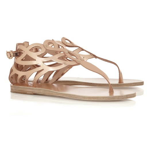 metallic flat sandals uk