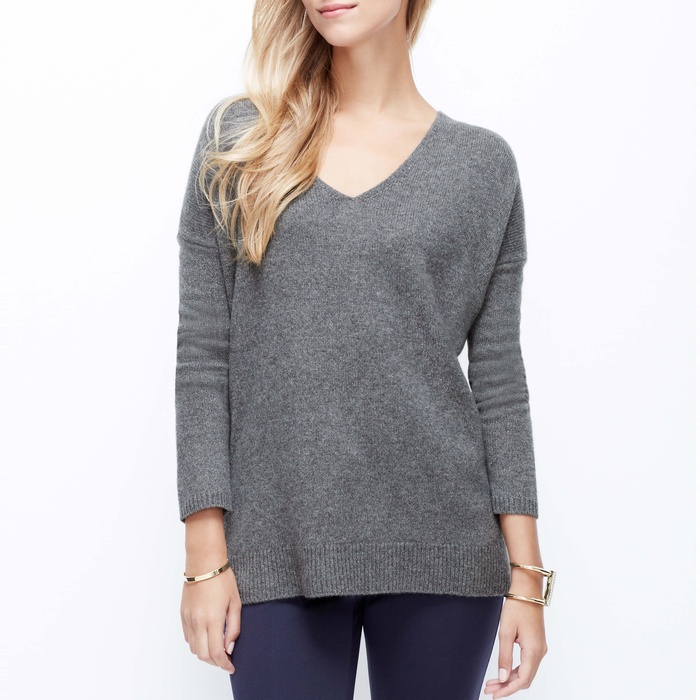 Ann Taylor Cashmere Boyfriend Sweater | Rank & Style