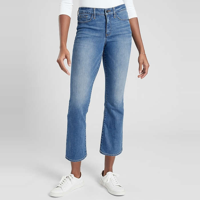 petite cut off jeans