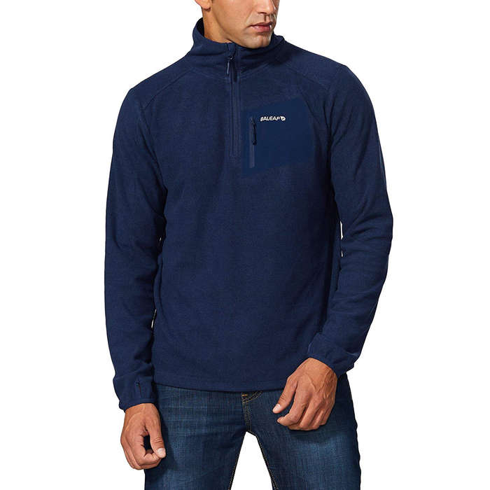 mens half zip pullover sweatshirt