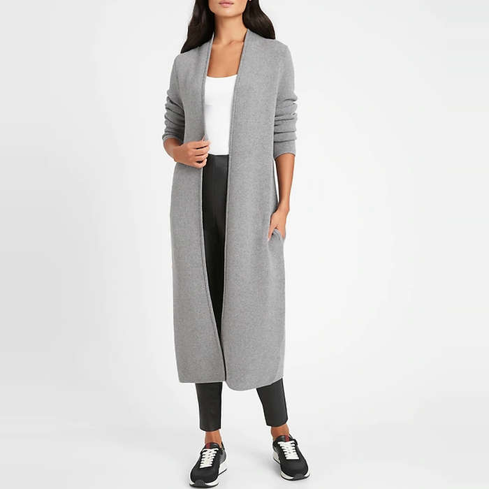long sweater duster cardigan