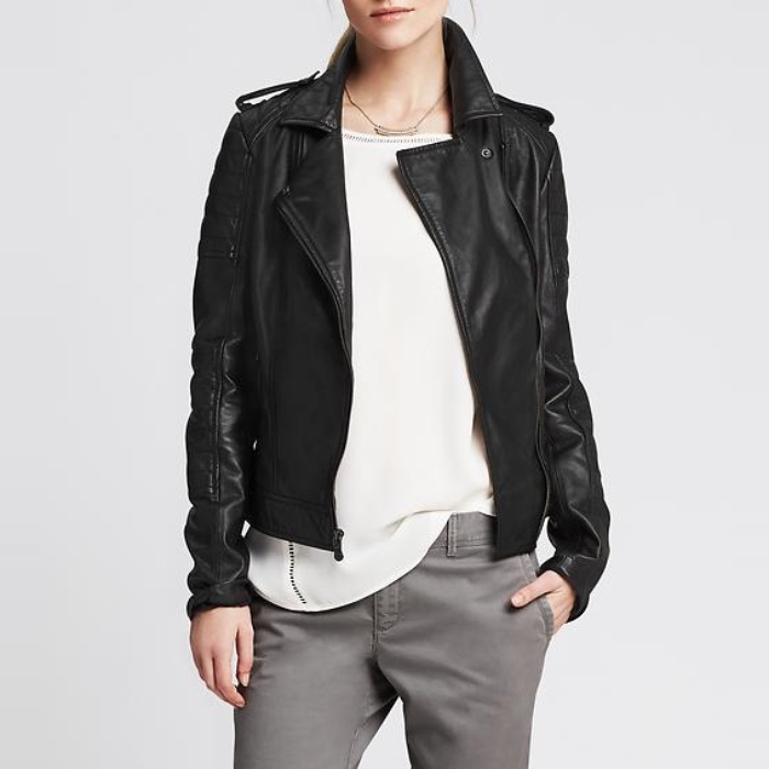 Madewell Washed Leather Motorcycle Jacket Rank Style