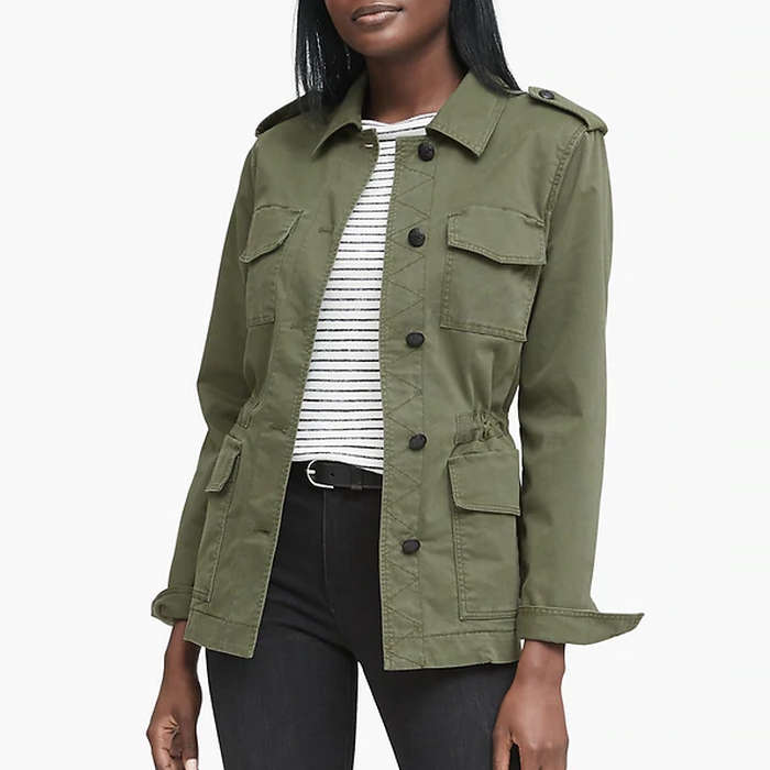 short military jacket womens