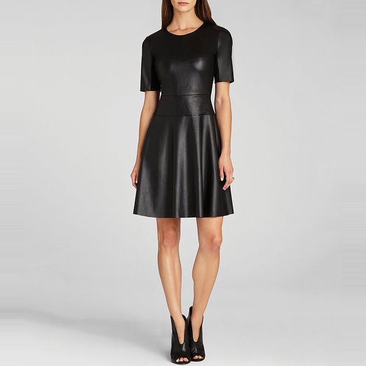 bcbgmaxazria leather dresses