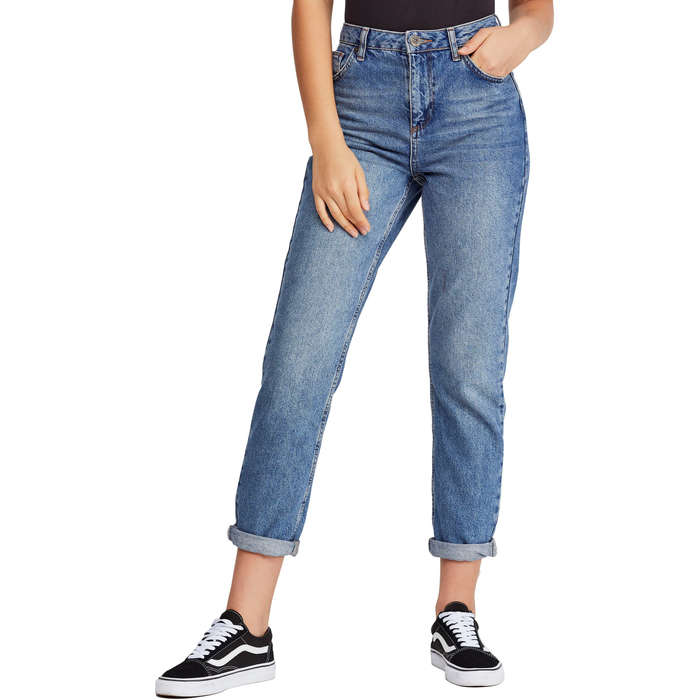 mom jeans stretch denim