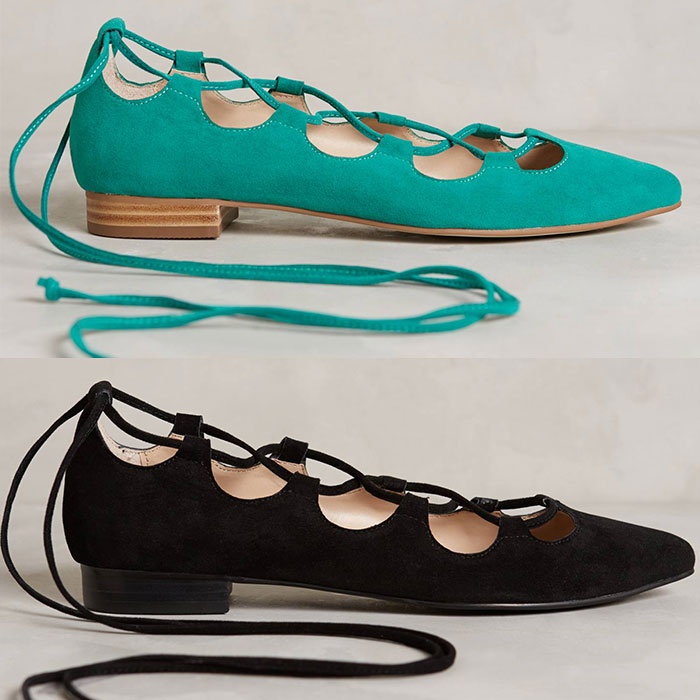 flat tie up shoes