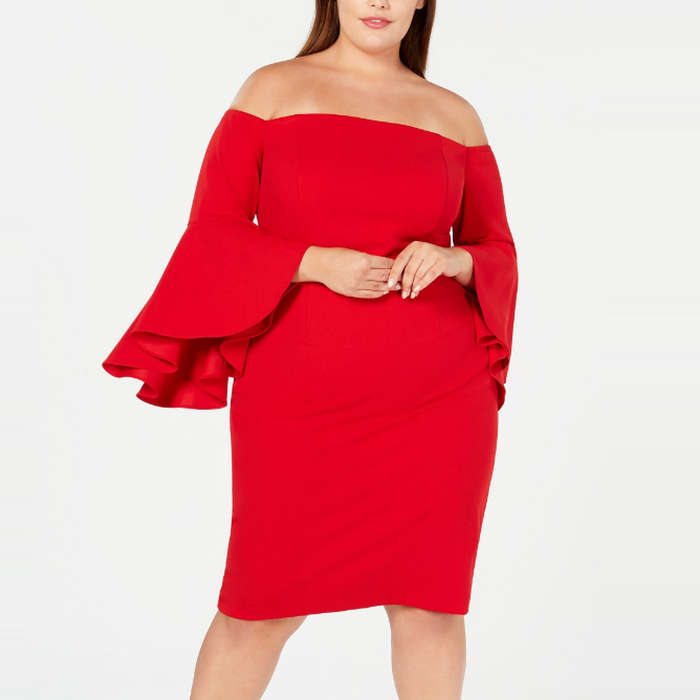 calvin klein plus size cocktail dresses