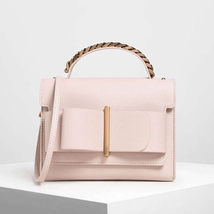 charles and keith limited edition bag pink