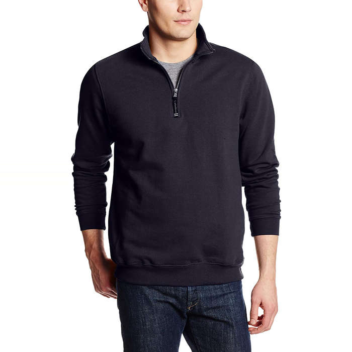 men's quarter zip pullover sweater
