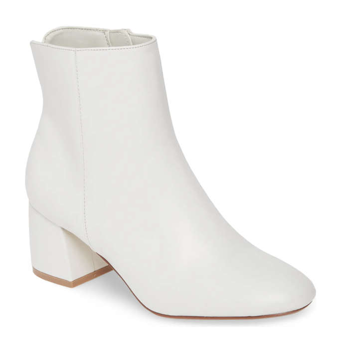 white booties size 5