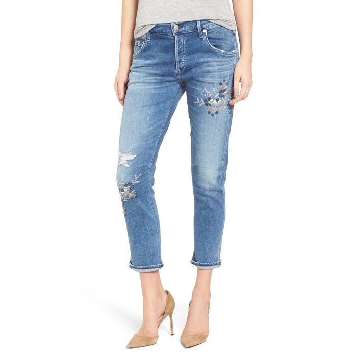 citizens of humanity embroidered jeans