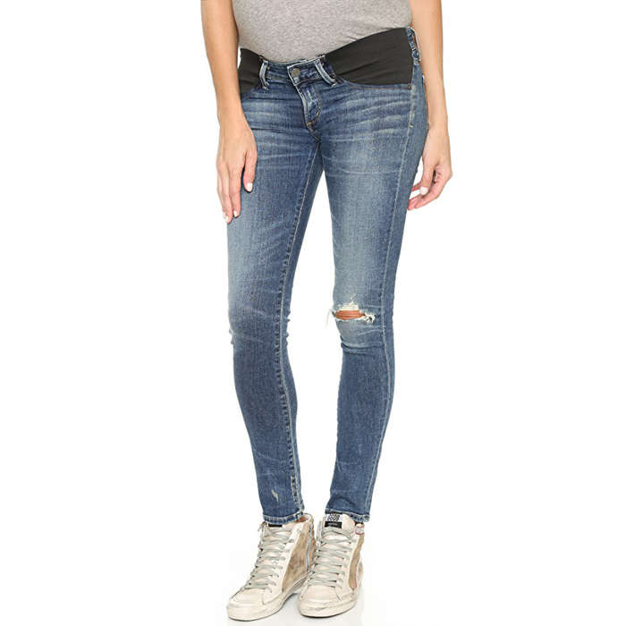 Designer maternity denim Soon Maternity Esme Skinny Crop Denim $ 30% OFF USE CODE BIRTHDAY Ripe Maternity Isla Ankle Grazer Jeggings $ TOPSHOP Maternity MATERNITY Over The Bump Jamie Jeans $ 30% OFF USE CODE BIRTHDAY.