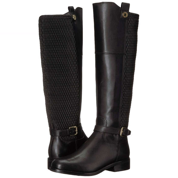 womens black long boots