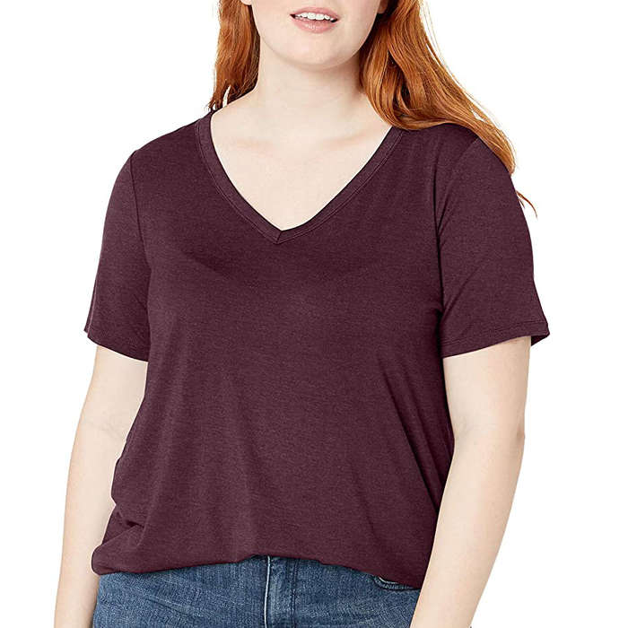 plus size blank shirts