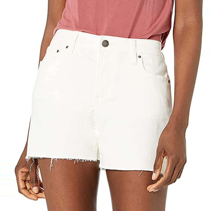 Best white denim shorts Clearance